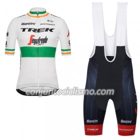 Conjunto Maillot + Culotte Corto con tirantes 2018 Trek Segafredo Campeonato de Irlanda